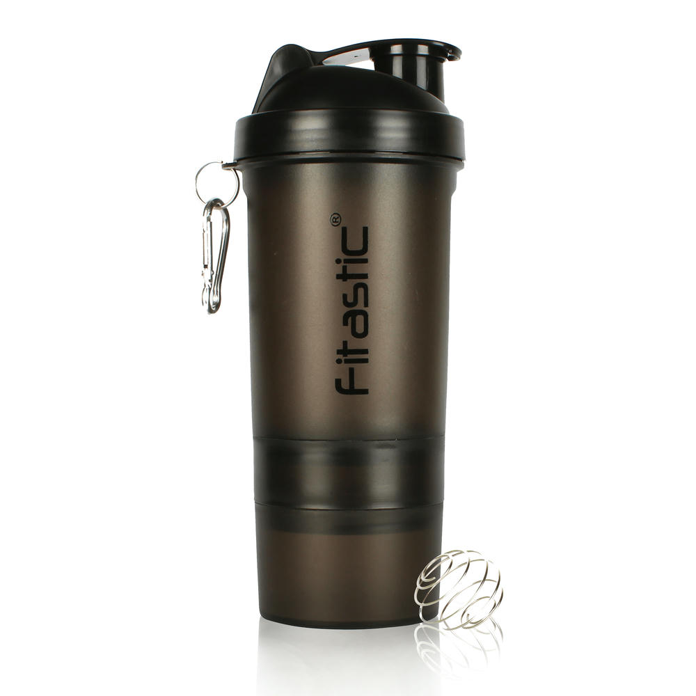 Fitastic ProFusion Shaker with Compartment – 500 ml Shaker – Food Grade – BPA Free – Leak Proof – With Compartment