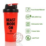 Fitastic ProBlend 700ml Shaker Bottle  – Food Grade – BPA Free – Leak Proof with Metallic Mixing Ball for Pre & Post Workout Nutrition