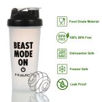 Fitastic ProBlend 700ml Shaker Bottle  – Food Grade – BPA Free – Leak Proof with Metallic Mixing Ball for Pre & Post Workout Nutrition