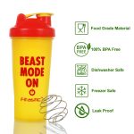 Fitastic ProBlend 700ml Shaker Bottle  – Food Grade – BPA Free – Leak Proof with Metallic Mixing Ball for Pre & Post Workout Nutrition