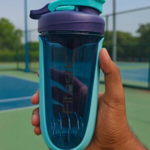 Fitastic Fuel Shaker Bottle – 700 ml | BPA-Free, Leak-Proof with Mixing Mesh | Premium Teal-Purple Protein Shaker for Gym & Fitness
