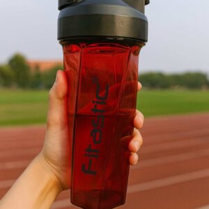 Fitastic Vortex Shaker Bottle – 700 ml  Shaker for Protein, Gym & Fitness | BPA-Free | No Ball Needed(Candy Red)