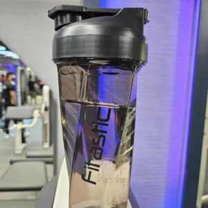 Fitastic Vortex Shaker Bottle – 700 ml Shaker for Protein, Gym & Fitness | BPA-Free | No Ball Needed(Charcoal Black)