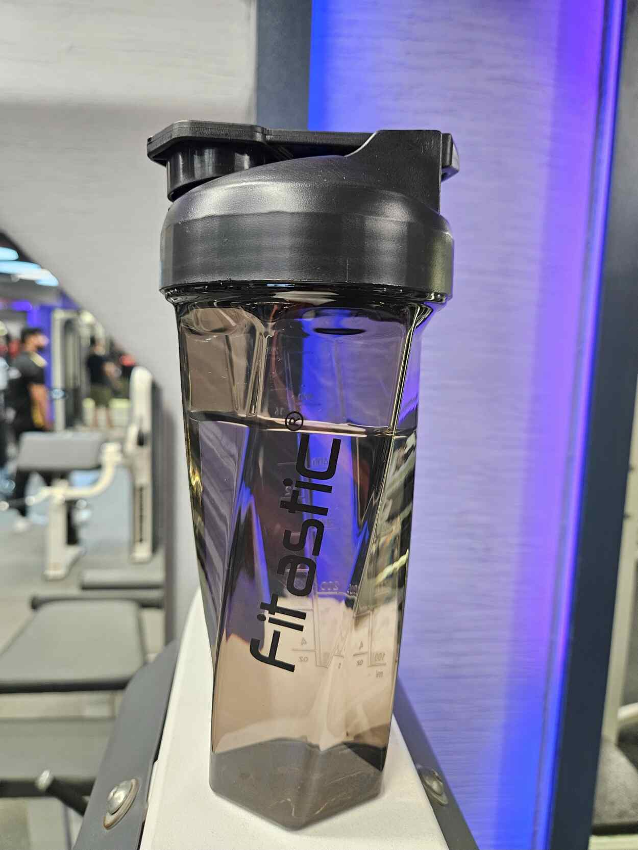 Fitastic Vortex Shaker Bottle – 700 ml Shaker for Protein, Gym & Fitness | BPA-Free | No Ball Needed(Charcoal Black)