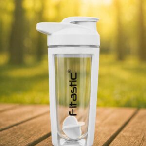 Fitastic Core Sky White Shaker Bottle 700 ml with Mixing Ball | Leak-Proof, BPA-Free Protein Shaker for Pre & Post-Workout