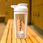 Fitastic Core Sky White Shaker Bottle 700 ml with Mixing Ball | Leak-Proof, BPA-Free Protein Shaker for Pre & Post-Workout